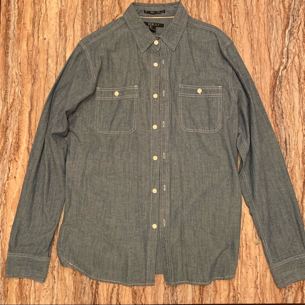 Forever 21 Men Long Sleeve Button-Up